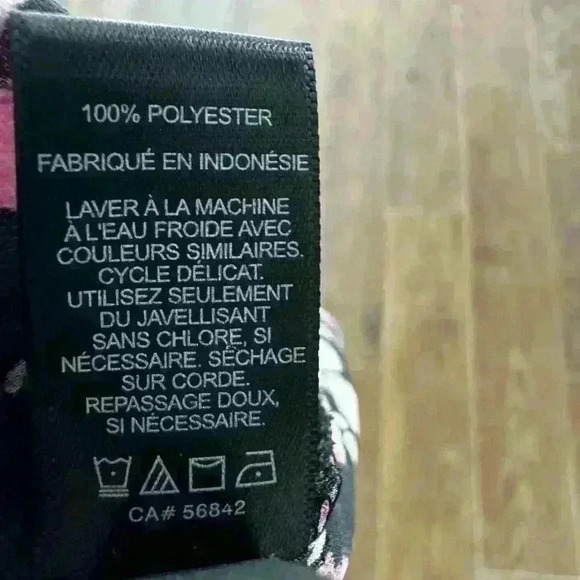 Express Split Back Chiffon Tank Top Floral Lace Print ID#400183 Blouse Office - Picture 4 of 11